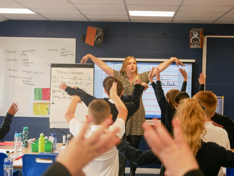 Early Career Teacher teaching primary school children